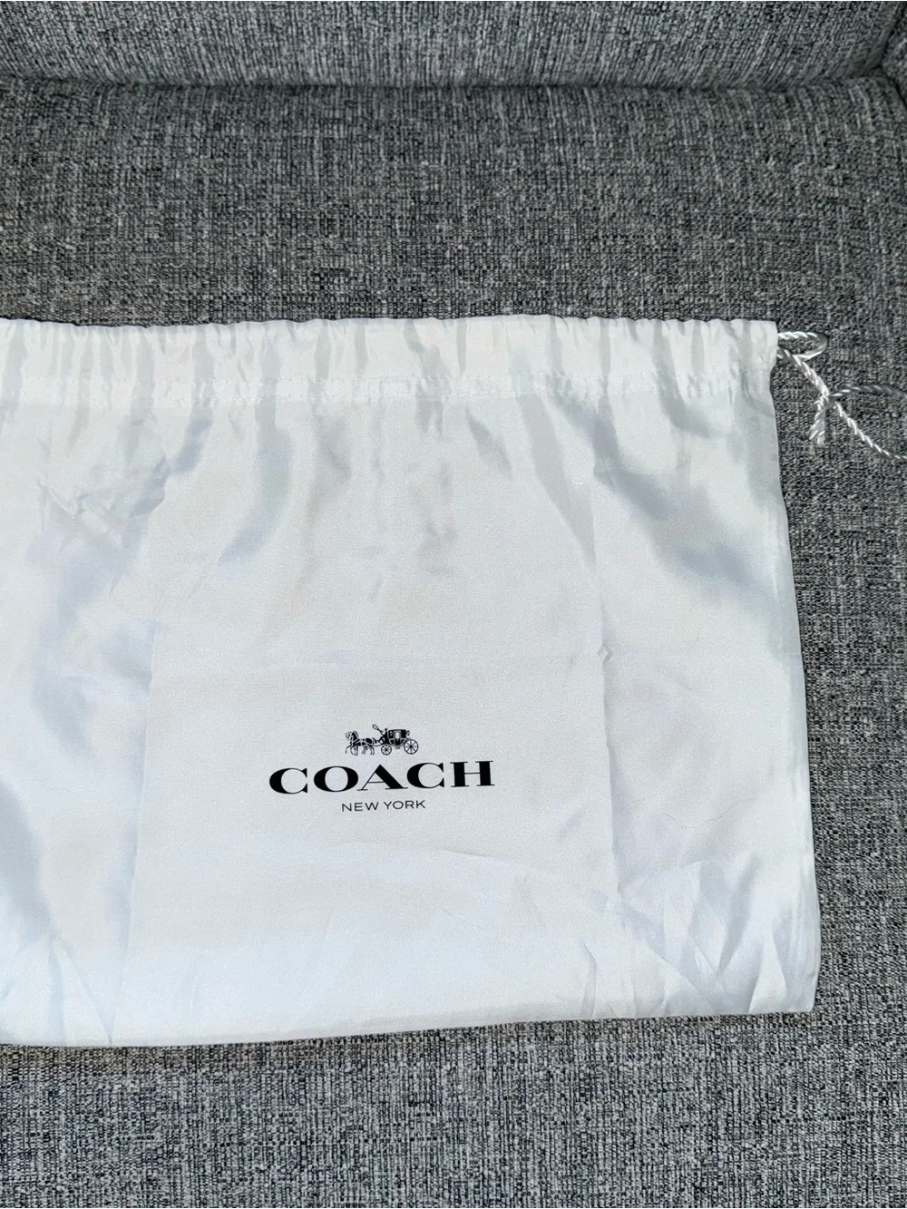 Coach Quilted Leather Shoulder Bag in Chalk with Signature 'C' Lock C7725